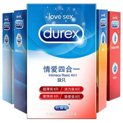 杜蕾斯情爱四合一 32只 包装盒