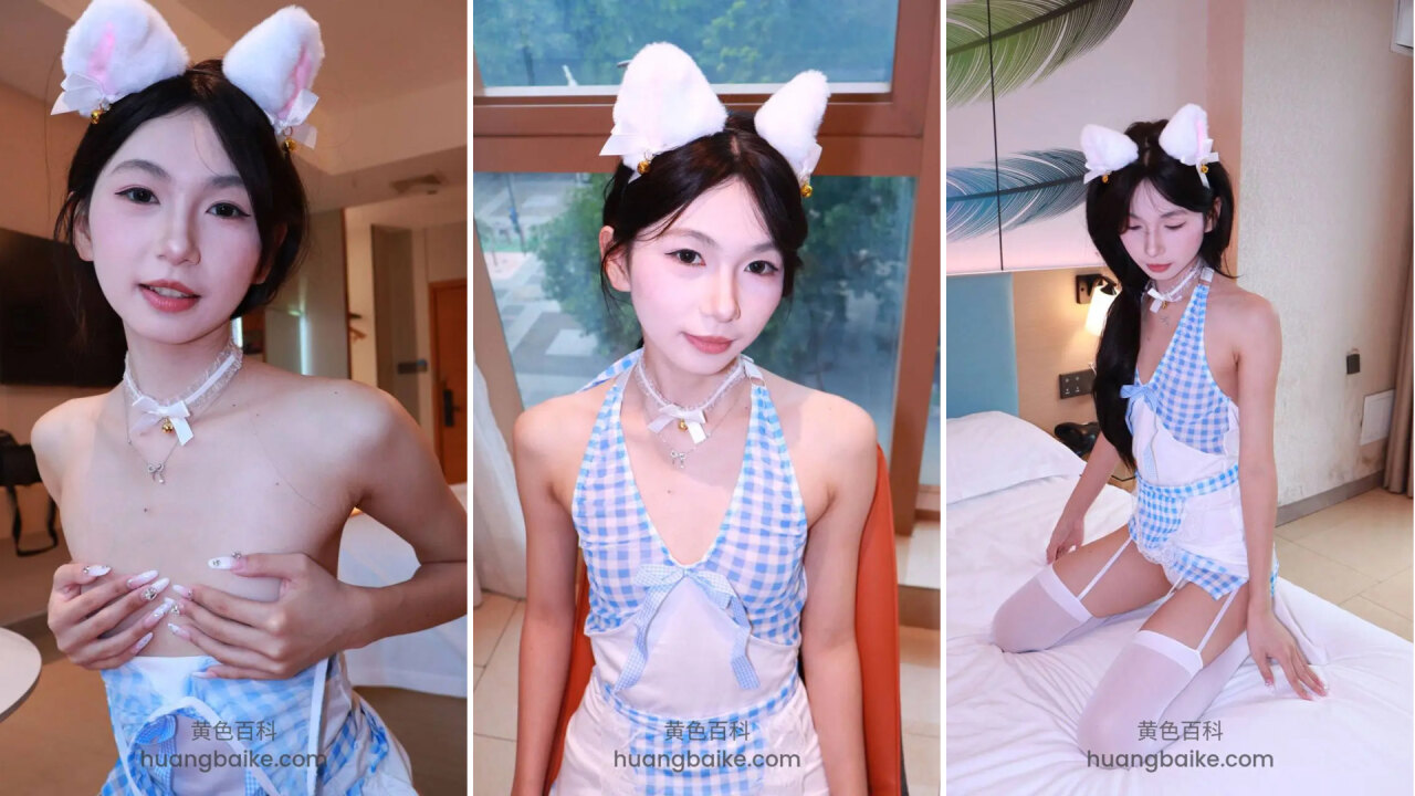 高颜值少女皮肤白皙长相可爱，可惜就是胸小了点，在床上掰开自己的小穴就开始自慰