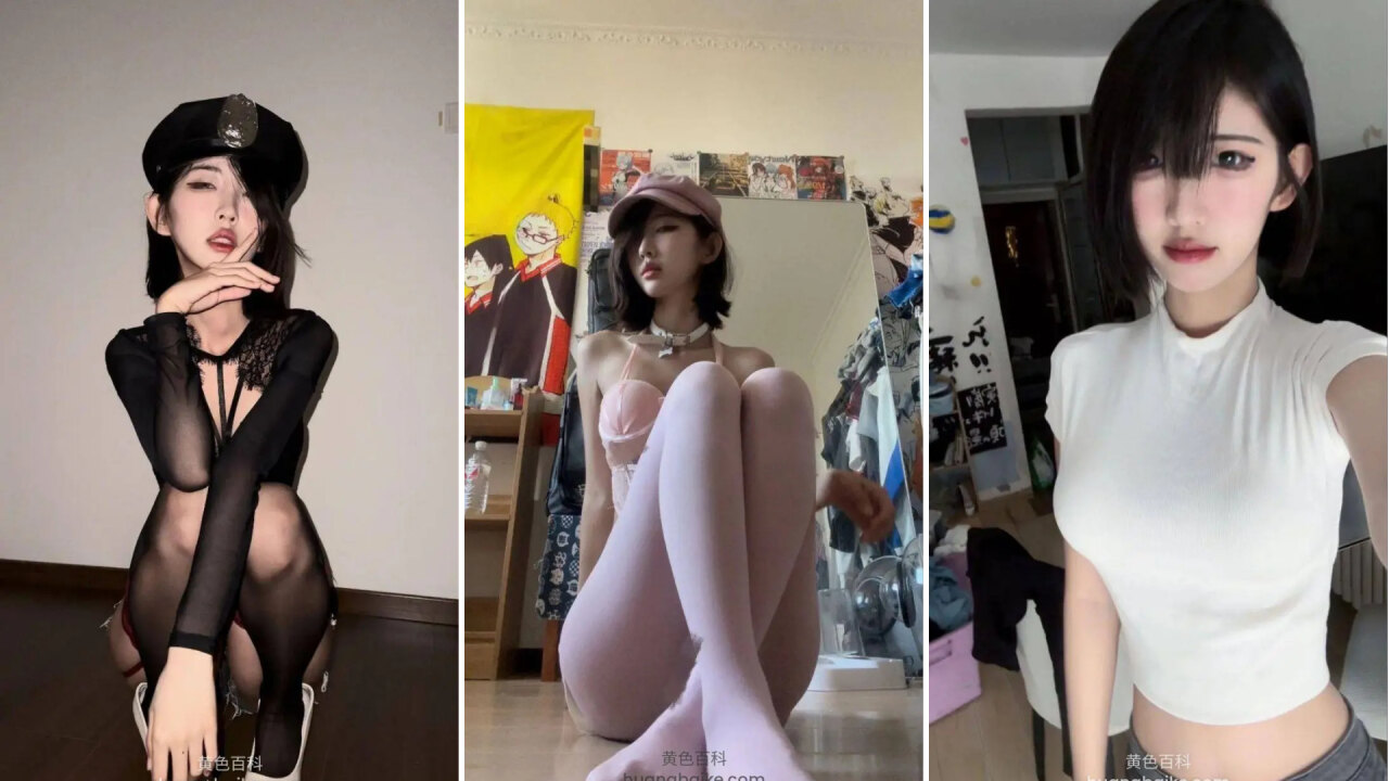 大二网红学妹短发干净一米七身材 私下被金主要求录制自慰