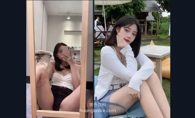 镜子前举手机自拍，手指比心