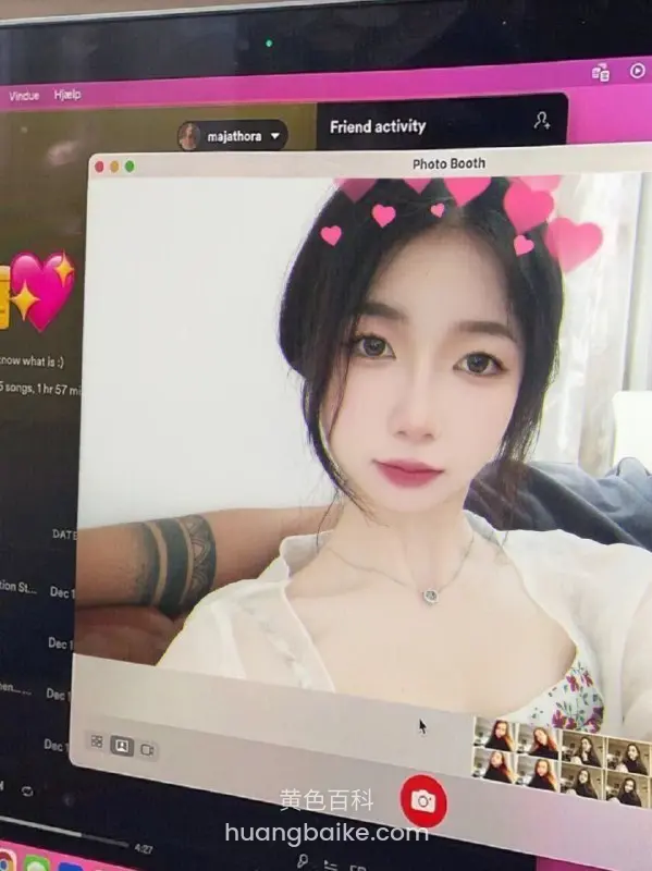 电脑屏幕上的自拍 Photo Booth