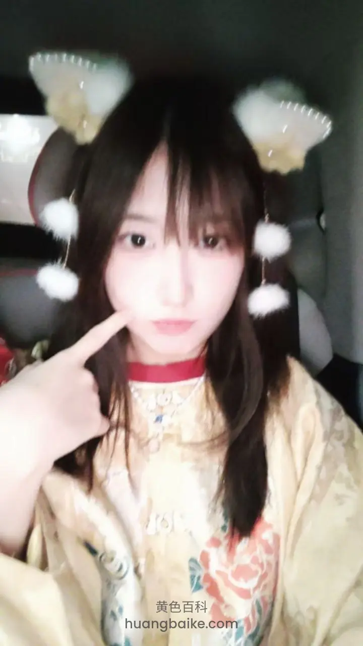 车里指着鼻子看镜头