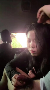 车震从坐姿低头变成趴着口交