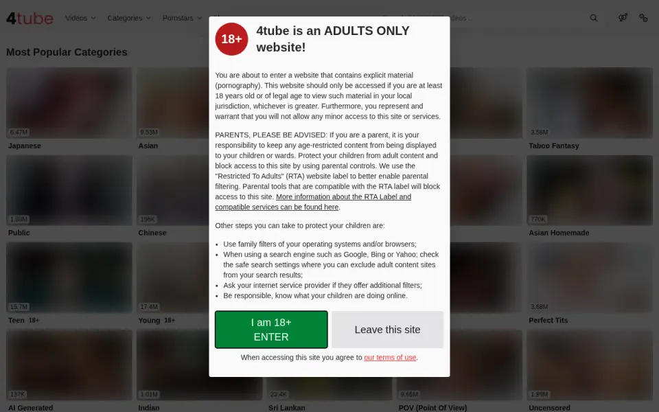 4tube 首页截图