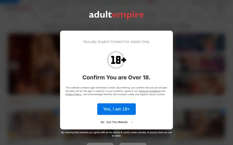 Adult Empire 首页截图