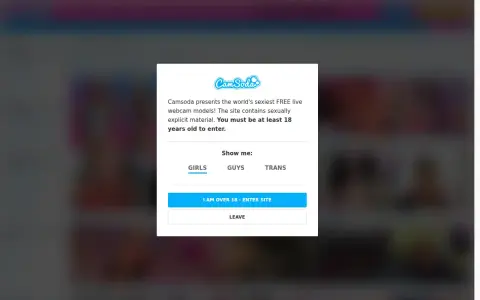 CamSoda 首页截图