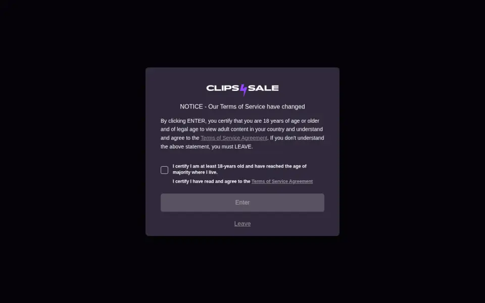 Clips4Sale 首页截图