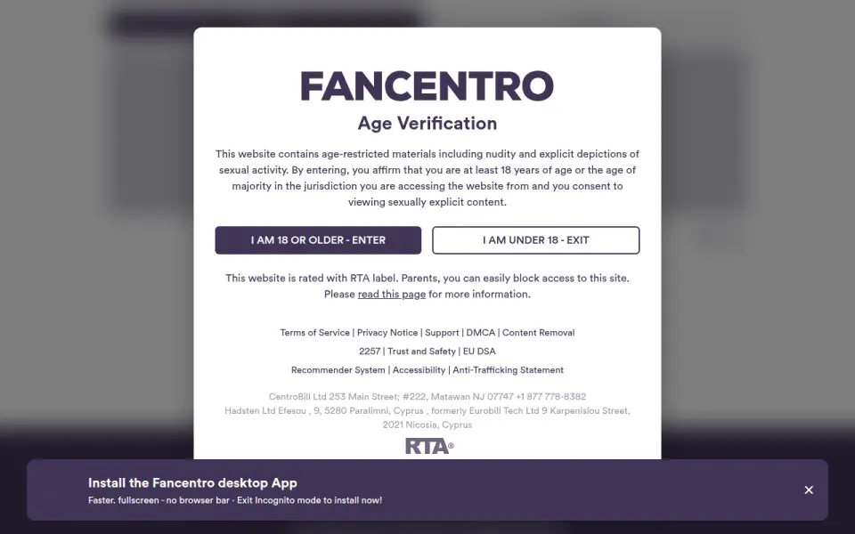 FanCentro 首页截图