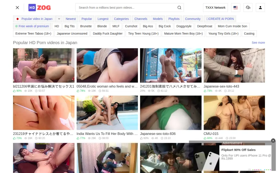 HDZog 首页截图