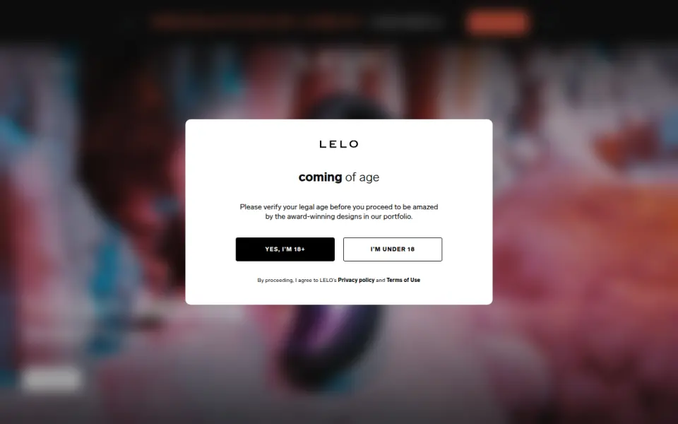 LELO 首页截图