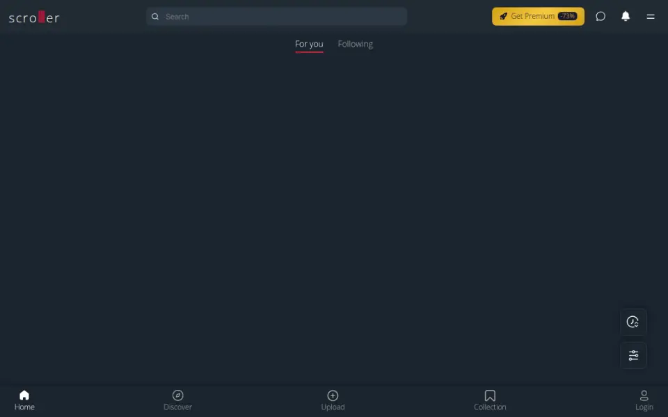 Scrolller 首页截图
