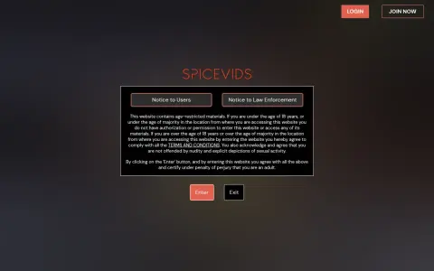 SpiceVids 首页截图