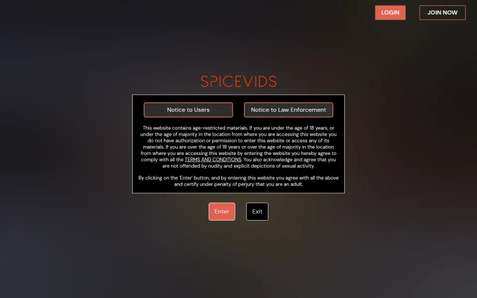 SpiceVids 首页截图