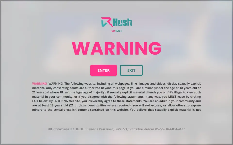 VRHush 首页截图
